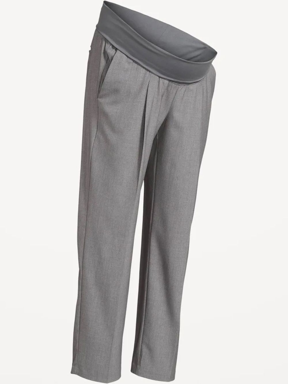 Old Navy Gray Fold-Over Waist High-Rise Relaxed Trousers